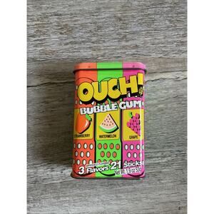 Vintage Ouch Bubble Gum Empty Container